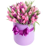 Цветы в коробке Розовый кашемир