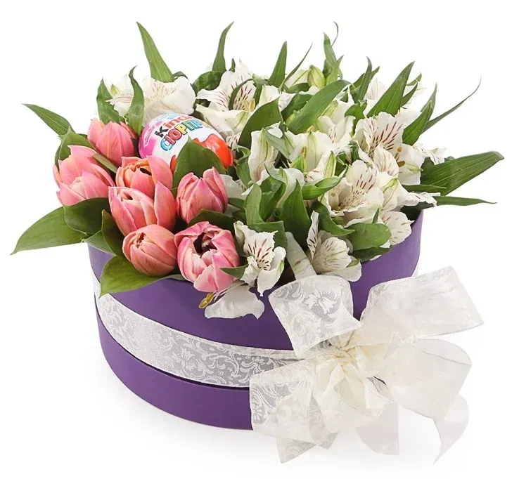 Цветы в коробке Весенняя полянка